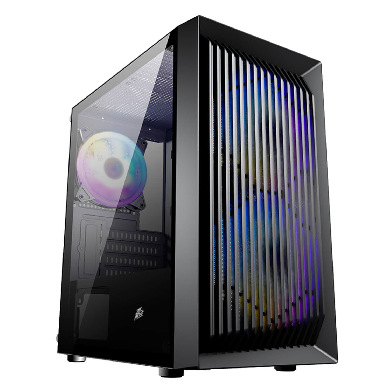 1StPlayer BS-2 ,Tool-free, NO PSU ,3x12cm ARGB Fan, 3USB2/2.0,HD Audio