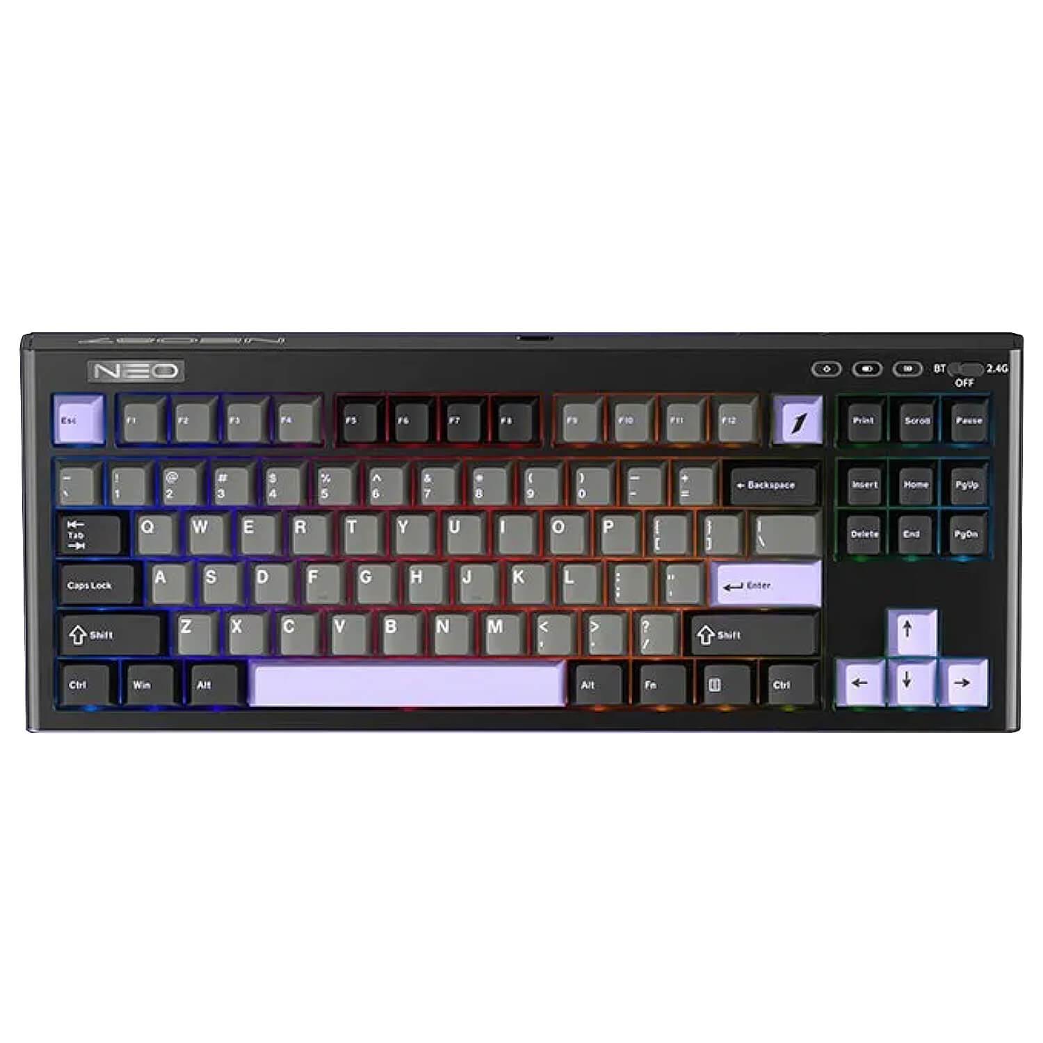 מקלדת 1StPlayer NEO87 RGB Midnight Vilot Gaming KEYBOARD, USB