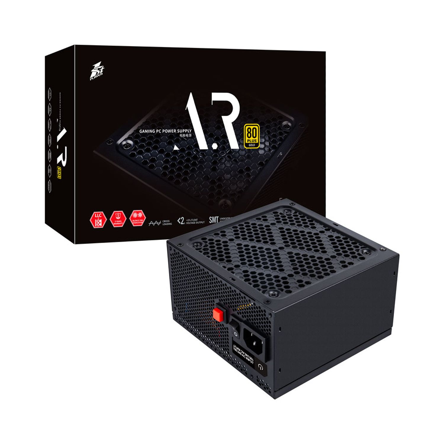 ספק כוח 1StPlayer ARMOUR™ 750W Power Supply ATX3.1 80+ Gold