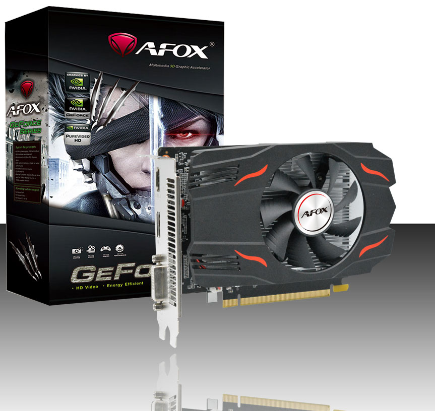 AFOX nVIDIA Geforce GTX1650 4GB AF1650-4096D5H2 + HDMI / Dual DVI-I/ D-Sub, PCI-E