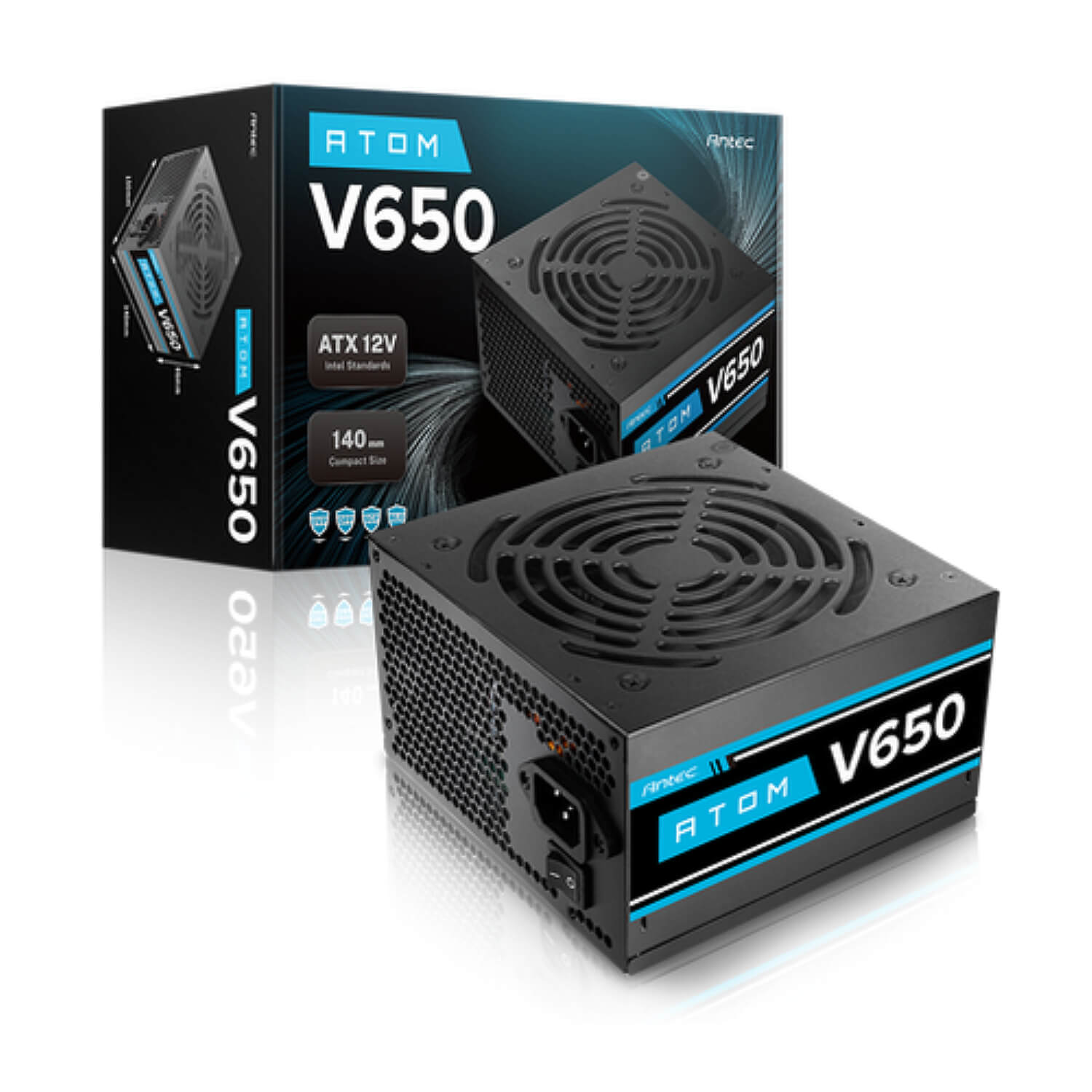 ספק כח ANTEC™ Power Supply ATOM V650 650W ,SATA