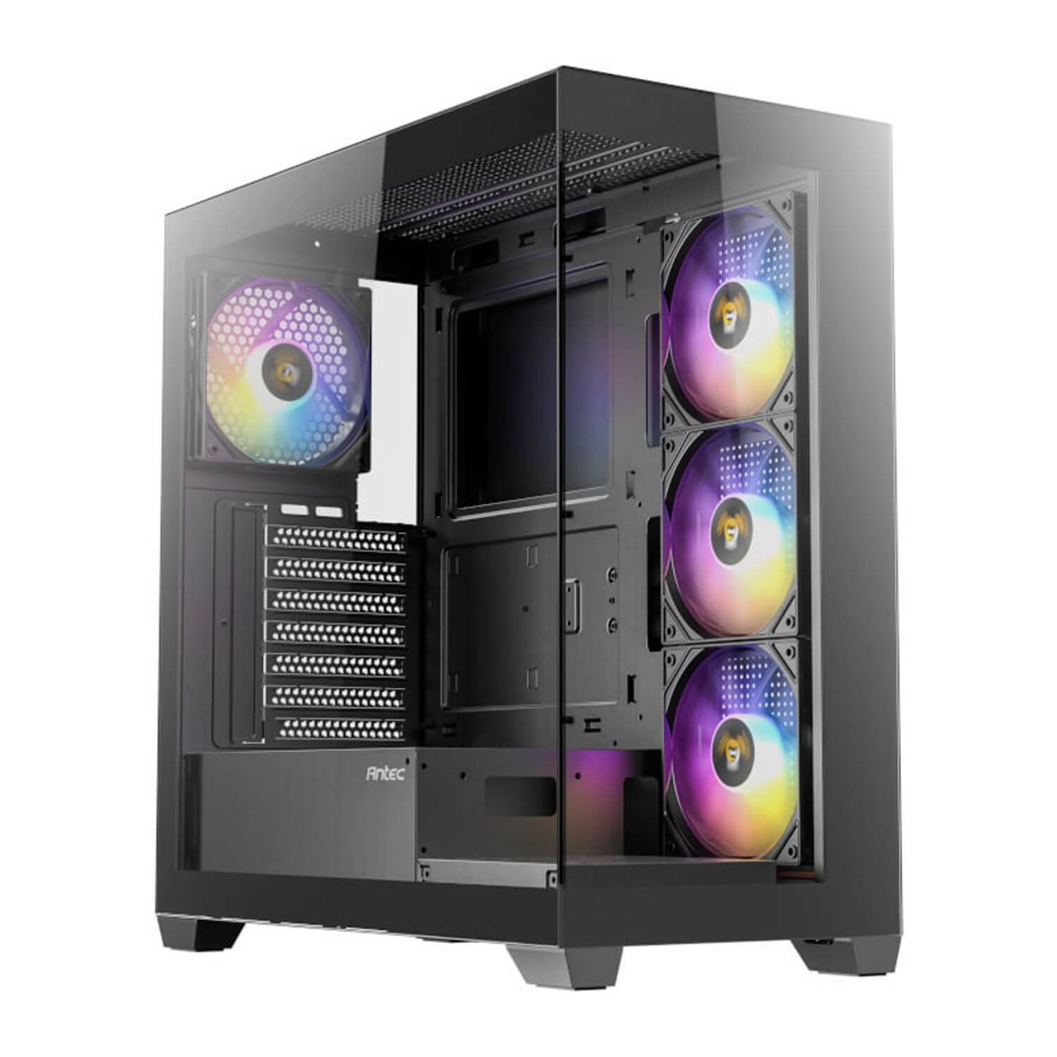ANTEC CX300 ARGB BLACK ,Tool-free, NO PSU ,4x12cm ARGB , USB3.0+2USB2.0, Audio & speaker