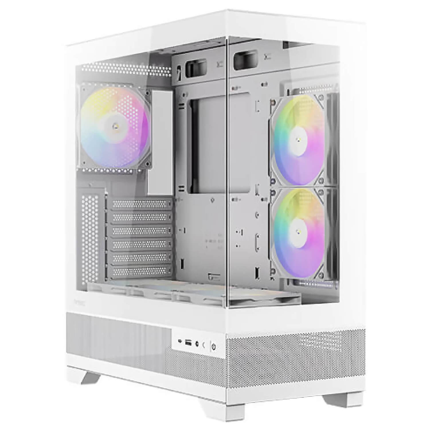 ANTEC CX700M ARGB WHITE ,Tool-free, NO PSU ,3x12cm ARGB , 2USB3.0+TYPE C, Audio & speaker