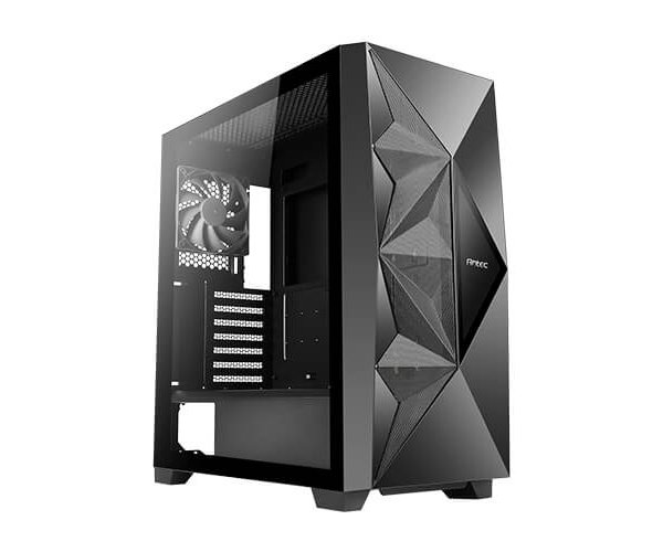 ANTEC DF800 ,Tool-free, NO PSU , 1X120mm Fan RGB Tempered Glass side, USB2.0/3.0, Audio & speaker