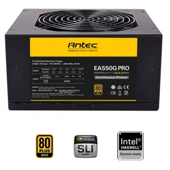 ספק כח ANTEC™ Power Supply EA550G-PRO 550W ACTIVE PFC, Modular ,SATA