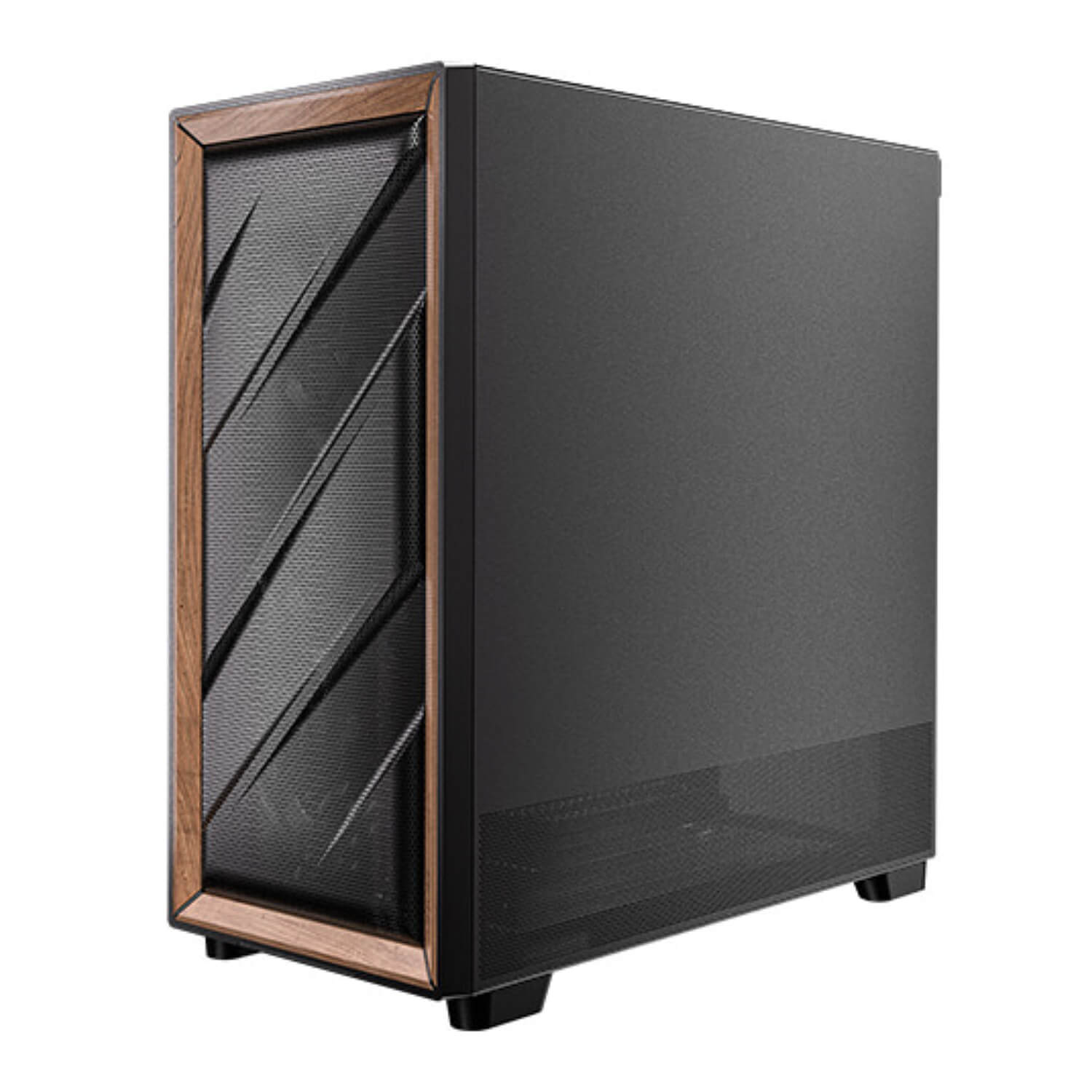 ANTEC FLUX SE BLACK ,Tool-free, NO PSU , 4X140mm +2X120mm Fan, 2USB3.0+USB3 Type-C , Audio & speaker