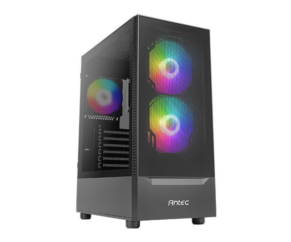 ANTEC NX410 Black ,Tool-free, NO PSU ,2 x 140 mm ARGB fan & 1 x 120 mm ARGB fan , 3USB2/3.0, Audio & speaker