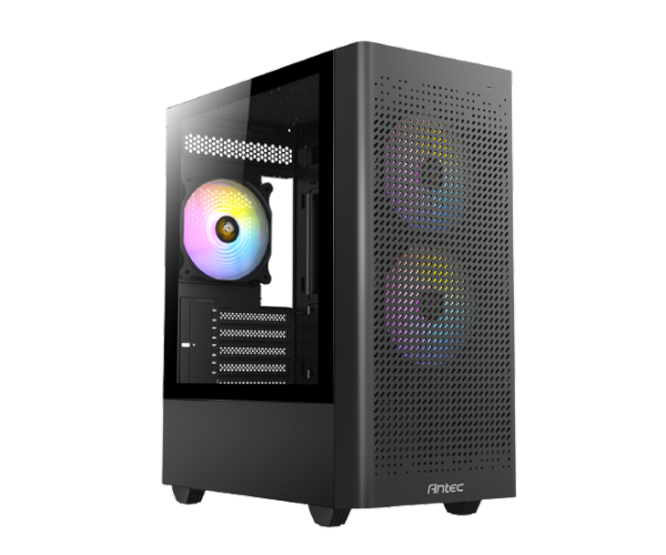 ANTEC NX500M ARGB ,Tool-free, NO PSU ,3x12cm ARGB Fan, 3USB2/3.0, Audio & speaker