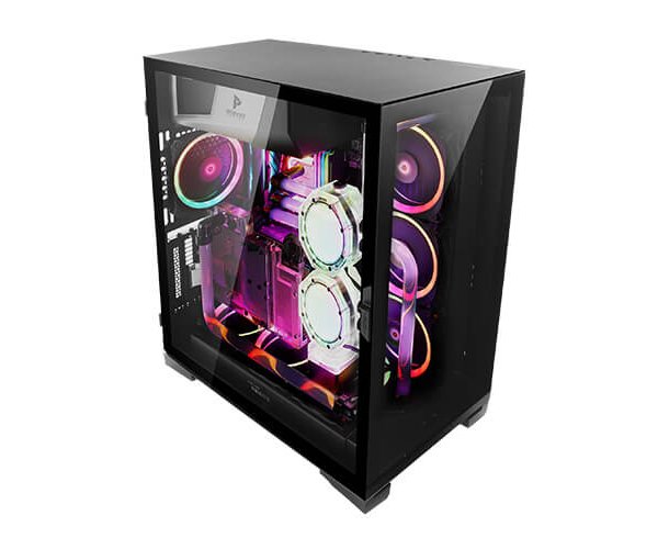 ANTEC P120 Crystal E-ATX BLACK ,Tool-free, NO PSU , 4X120mm Fan, USB2.0/3.0, Audio & speaker