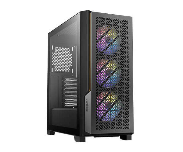 ANTEC P20C ARGB BLACK ,Tool-free, NO PSU , 3X120mm Fan ARGB, 2USB3.0+USB3 Type-C , Audio & speaker