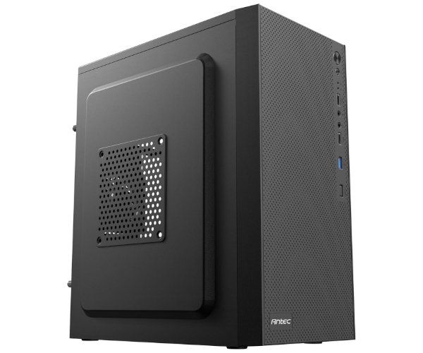 ANTEC ST10M BLACK window Micro Atx Case ,Tool-free, NO PSU , 1X80mm Fan, USB2/3.0, Audio & speaker
