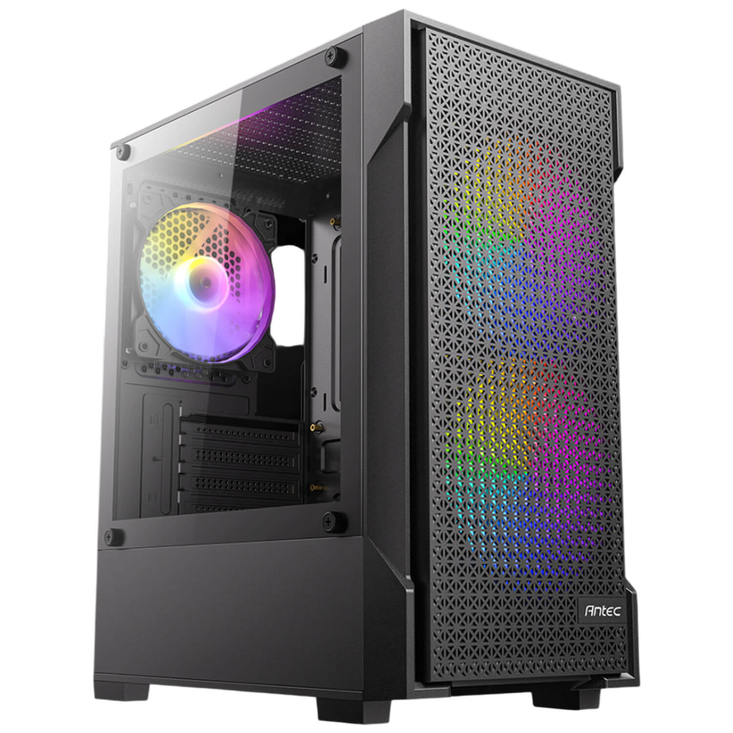 ANTEC VX100 ,Tool-free, NO PSU ,3x12cm ARGB Fan, 3USB2/3.0, Audio & speaker