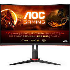 AOC GAMING C27G2ZU-BK VA "27 ,0.5MS ,240HZ ,SPK, HDMI