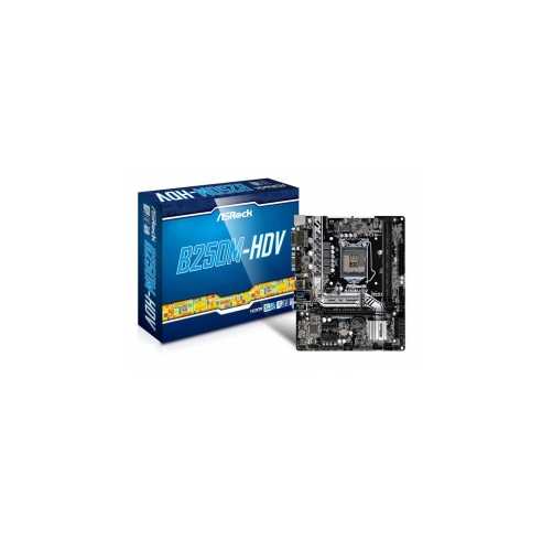 ASROCK B250 B250M-HDV ,DualDDR4 2133/2400 ,8CH+LAN1000 ,HDMI S1151