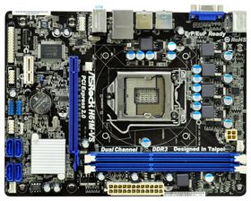 ASROCK H61M-VS,DualDDR3 1333 ,8CH+LAN1000