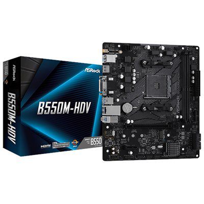 ASRock B550M-HDV , AM4,PCI-E, DualDDR4 2133/2400/2667/2933/3200 +LAN1000 HDMI