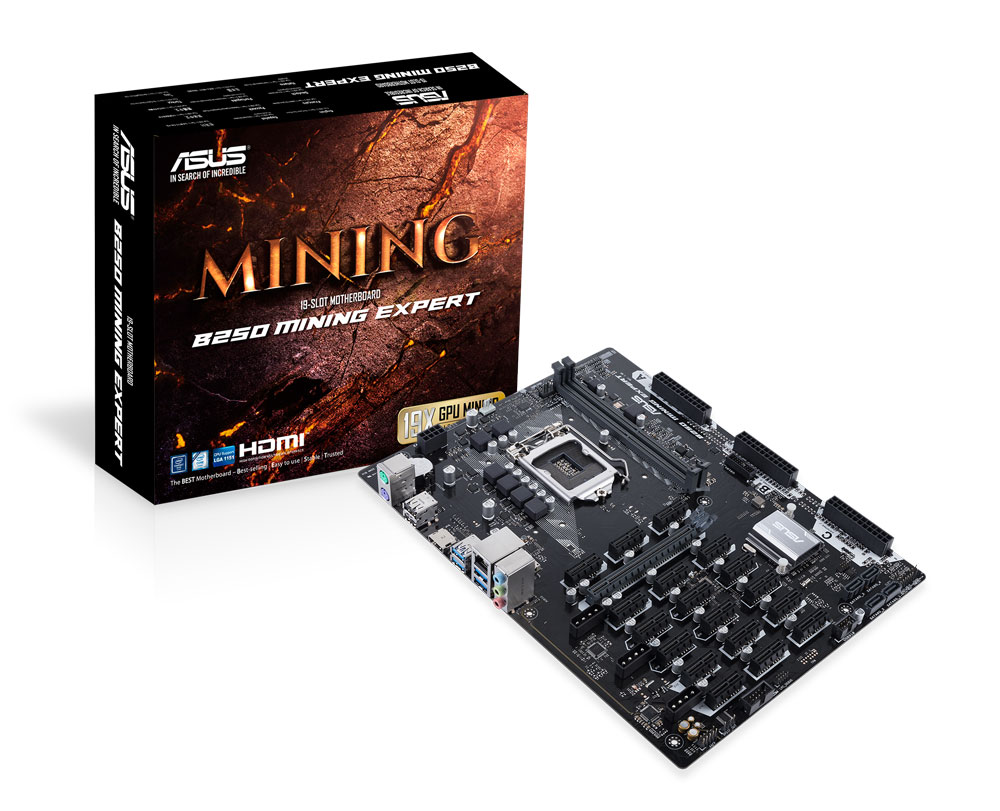 ASUS B250 MINING EXPERT ,DualDDR4 2133/2400,8CH ,1GB ,HDMI S1151