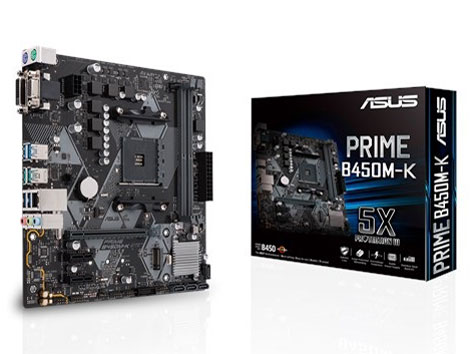 ASUS B450M-K , AM4,PCI-E, DualDDR4 2133/2400/2667/2933 +LAN1000 HDMI