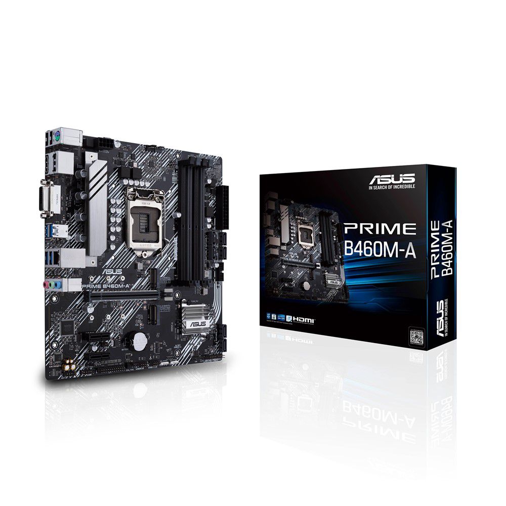 ASUS PRIME B460M-A ,4DualDDR4 2133/2400/2666 ,8CH ,1GB ,DVI S1200