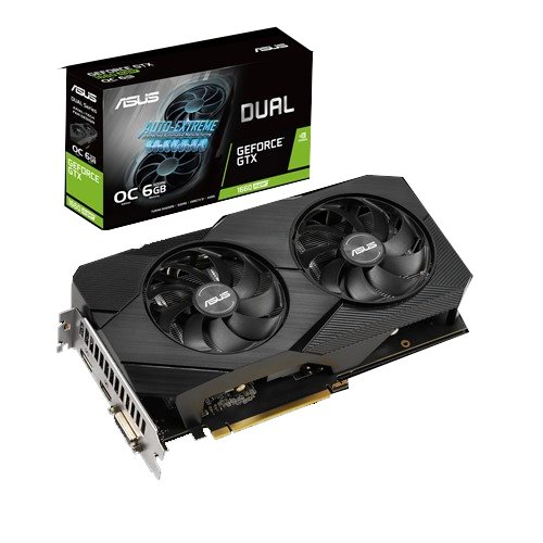 ASUS nVIDIA Geforce GTX 1660 SUPER DUAL-GTX1660S-O6G-EVO 6GB DDR6 + HDMI +DP / DVI / , PCI-E