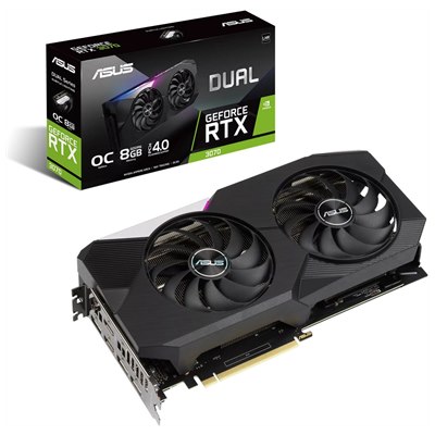 ASUS DUAL-RTX3070-O8G-V2 Geforce RTX 3070 8GB / DisplayPort / HDMI, PCI-E