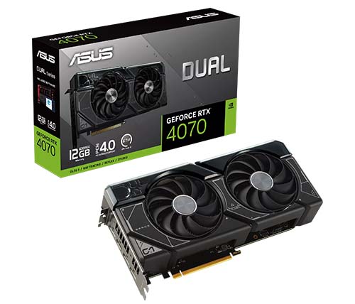 ASUS DUAL RTX4070-12G Geforce RTX 4070 12GB / DisplayPort / HDMI, PCI-E