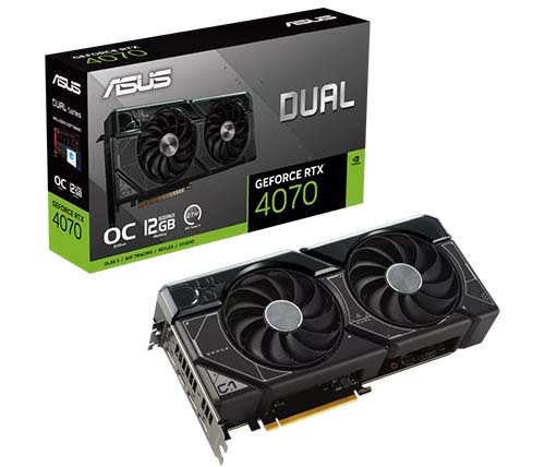 ASUS DUAL RTX4070-12G Geforce RTX 4070 O12GB / DisplayPort / HDMI, PCI-E