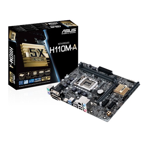 ASUS H110M-A H110 ,S1151 Core™ i3/i5/i7,DDR4 2133, PCI-E ,1GB, HDMI