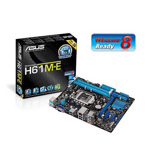 ASUS H61M-E H61,S1155 Core™ i3/i5/i7,DDR3 1066/1333, PCI-E ,1GB