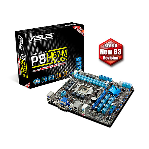 ASUS P8H61-M LE H61,S1155 Core™ i3/i5/i7,DDR3 1066/1333, PCI-E ,1GB