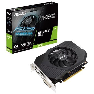 ASUS PH-GTX1650-O4GD6-P GTX1650 4GB GDDR6 + TV OUT- HDMI, DVI,DP ,WIN10 Ready PCI-E