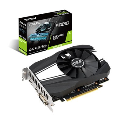 ASUS nVIDIA Geforce GTX 1660 SUPER PH-GTX1660S-O6G 6GB DDR6 + HDMI +DP / DVI / , PCI-E