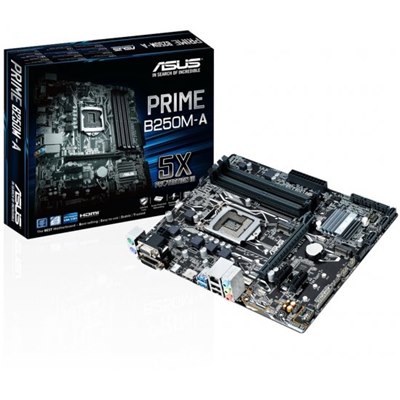 ASUS PRIME B250M-A B250,S1151 Core™ i3/i5/i7,4DDR4 2133/2400, PCI-E ,1GB