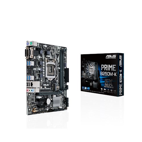 ASUS PRIME B250M-K B250,S1151 Core™ i3/i5/i7,4DDR4 2133/2400, PCI-E ,1GB