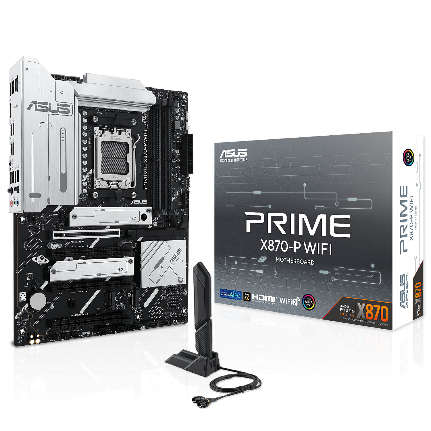 ASUS PRIME X870-P WiFi , AM5 PCI-E, DualDDR5 +LAN2.5G +WIFI HDMI