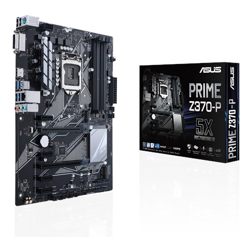 ASUS PRIME Z370-P , Core™ i3/i5/i7,DualDDR4 2133/2400/2666,2XPCI-E,1GB S1151