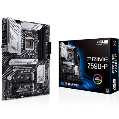 ASUS PRIME Z590-P , Core™ i3/i5/i7/i9,DualDDR4 2133/2400/2666/2933/3000/3200 ,2XPCI-E,1GB S1151