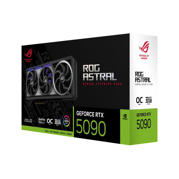 ASUS ROG Astral nVIDIA Geforce RTX 5080 16GB GDDR7 OC Edition Triple Fan 3DP+HDMI