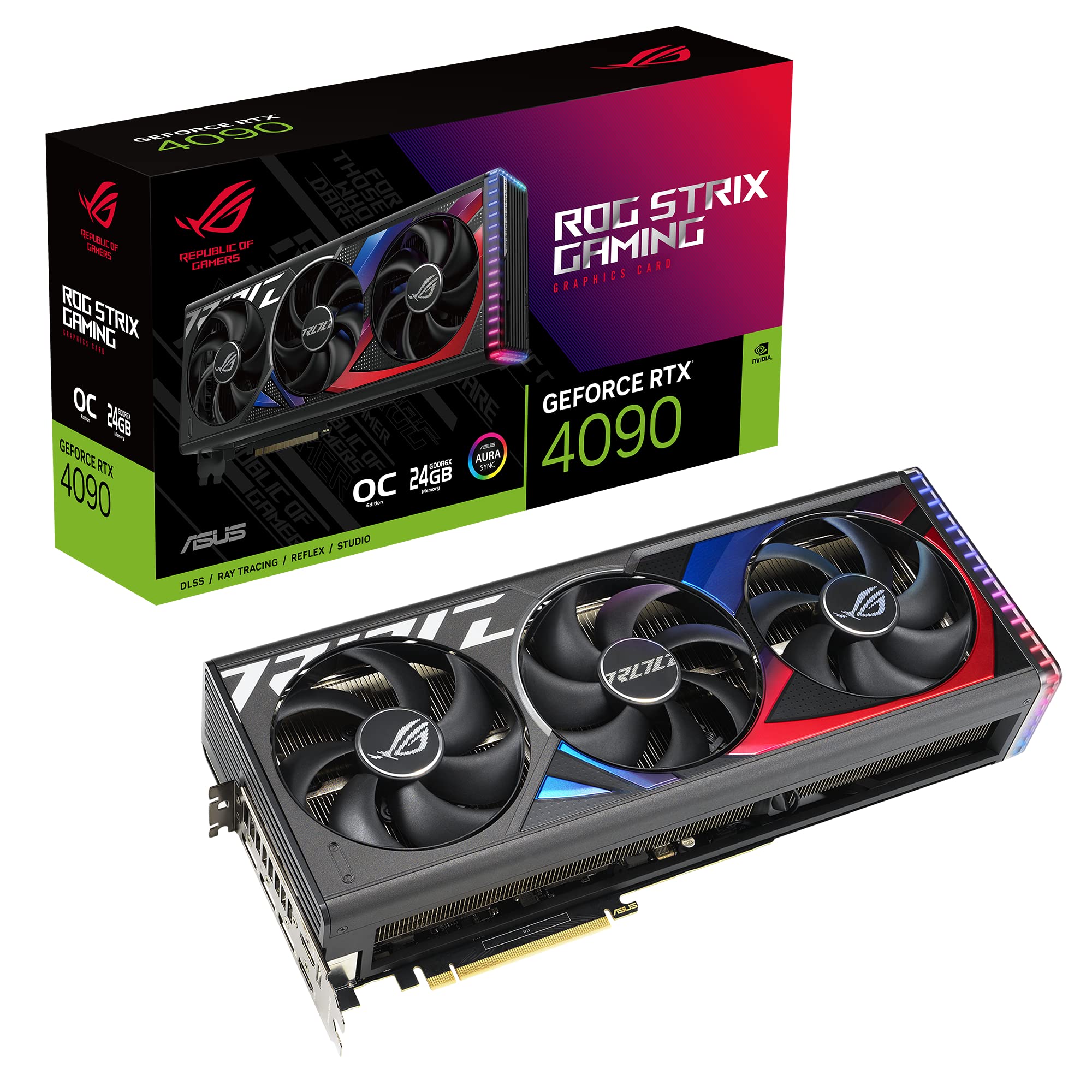 ASUS ROG-STRIX-RTX4090-O24G-GAMING Geforce RTX 4090 24GB / DisplayPort / HDMI, PCI-E
