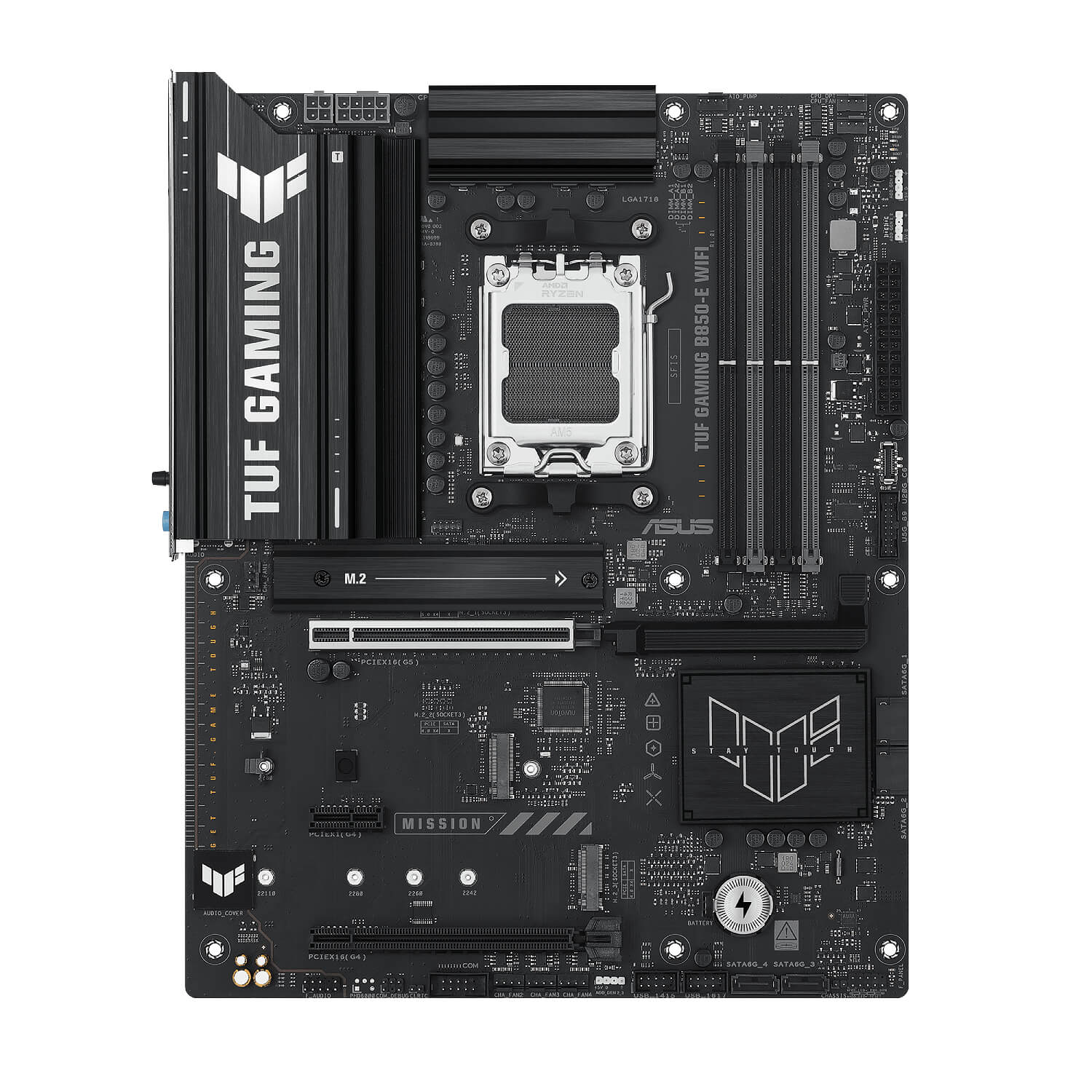 ASUS TUF GAMING B850-E WiFi DDR5 , AM5 ,PCI-E, DualDDR5 5200 +LAN2500 HDMI