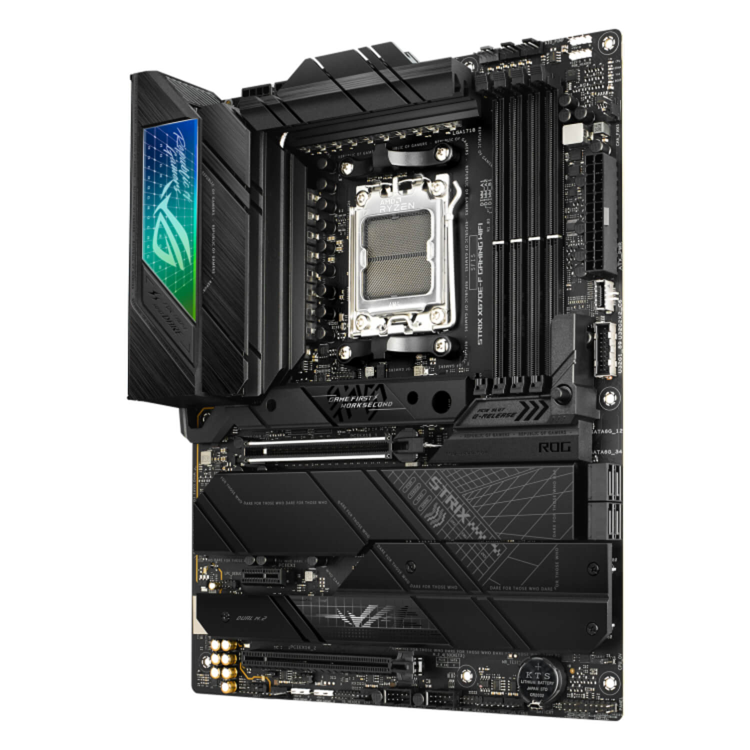 ASUS ROG STRIX X670E-F GAMING WIFI , AM5,PCI-E, DualDDR5 4800/5000/5200 +LAN1000 HDMI