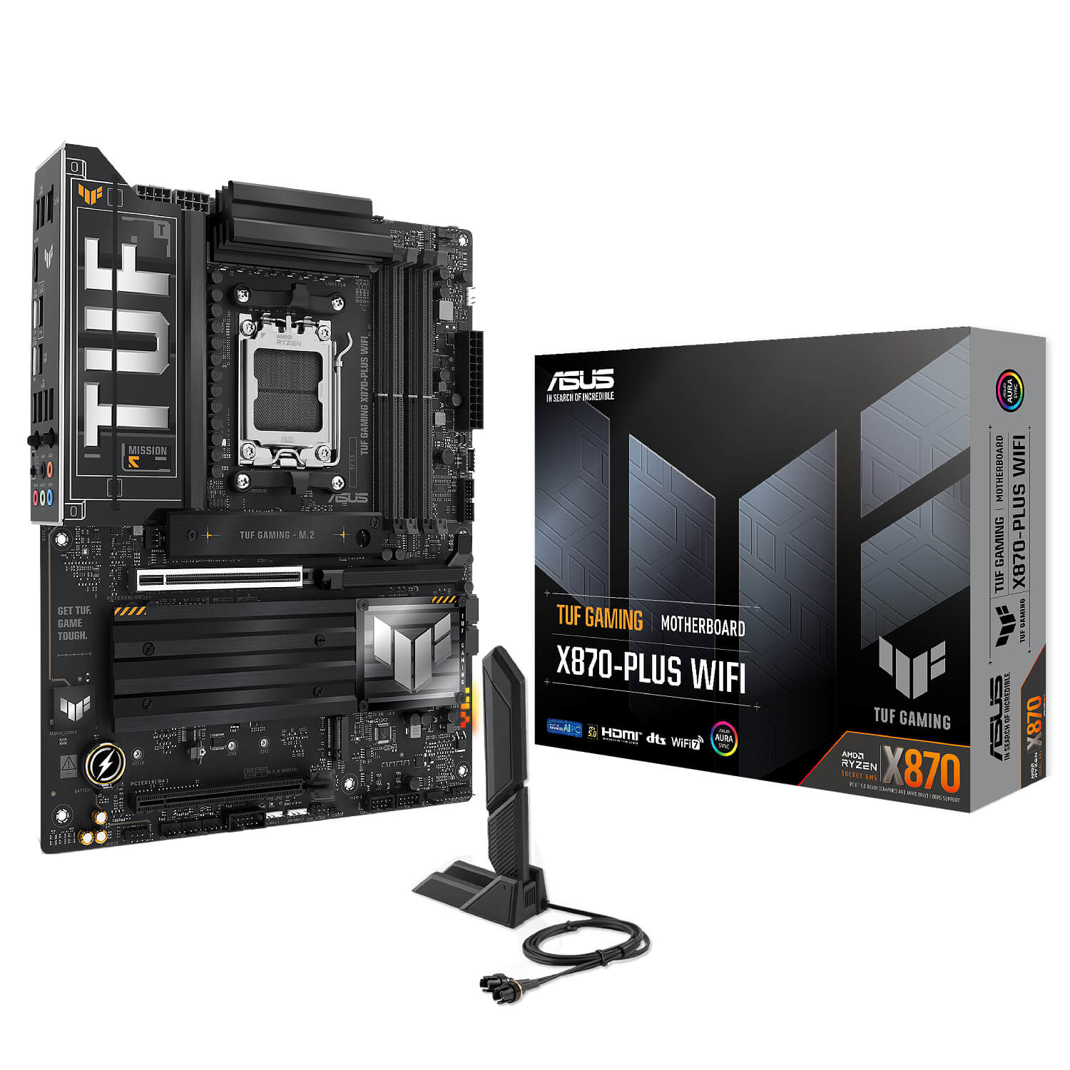 ASUS TUF GAMING X870-PLUS WiFi , AM5 PCI-E, DualDDR5 +LAN2.5G +WIFI HDMI