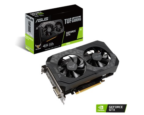 ASUS TUF-GTX1650-O4GD6-P-GAMING + TV OUT- HDMI/ Dual DVI-I,Vista/WIN7 Ready PCI-E