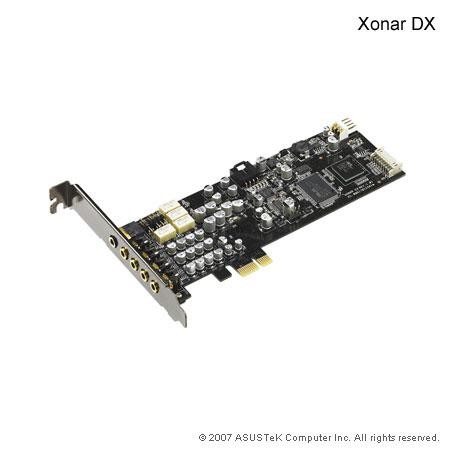 ‏כרטיס קול‎ ASUS XONAR DX 7.1 Channel PCI-Express 2.0 (PCI-E)‎