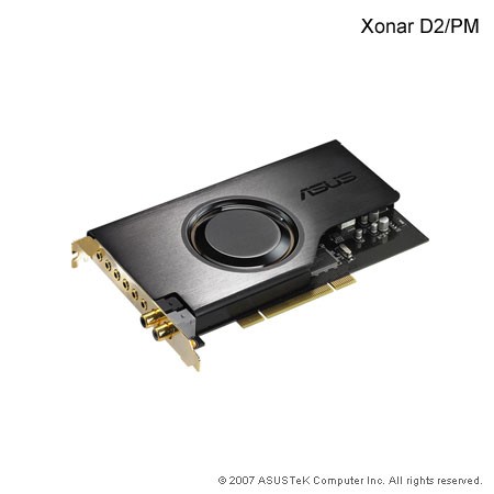 ‏כרטיס קול‎ ASUS Xonar D2 Ultra Fidelity 7.1 Channel (PCI)‎