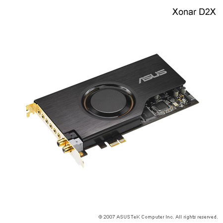 ‏כרטיס קול ‎ ASUS Xonar D2X 7.1 Channel 118dB (PCI-E)‎