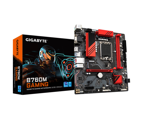GIGABYTE B760M GAMING DDR5 , Core™ i3/i5/i7/i9, 2DualDDR5 4000/4800MHZ ,2XPCI-E, 2.5GB LGA1700