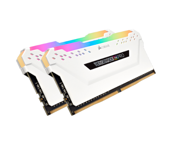 CORSAIR Vengeance® RGB Pro 32GB (2x16GB) DDR4 DRAM 3200MHz C16 White