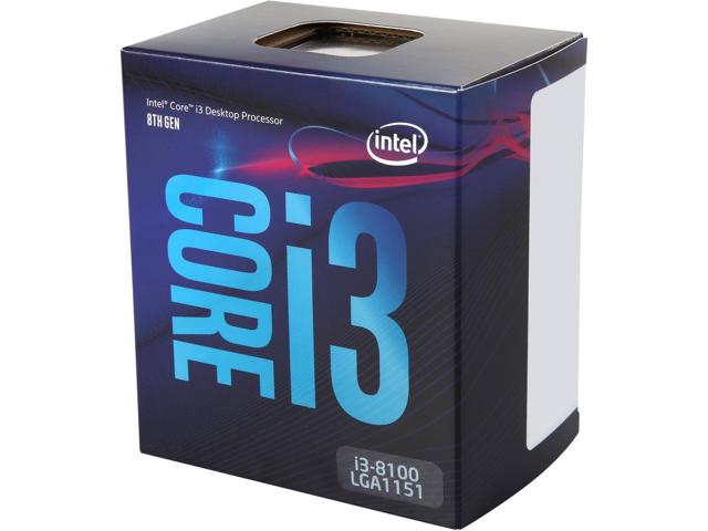 Intel Core i3-8100 4 X 3.6GHz 6MB 2666MHz LGA 1151 Box