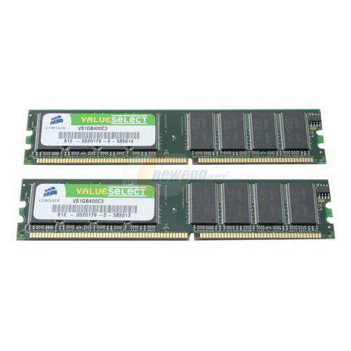 CORSAIR 2048MB KIT VALUE SELECT DDR 400MHZ CL3